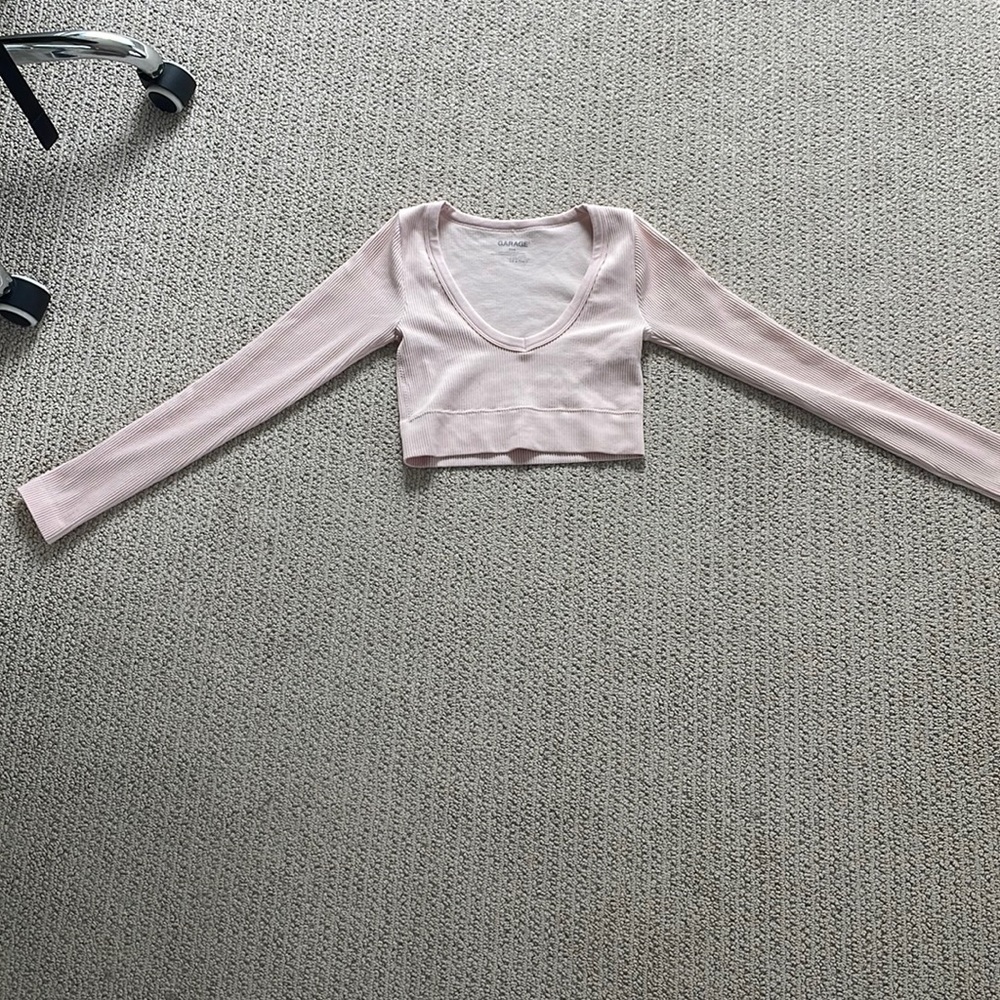 Light Pink Garage v neck